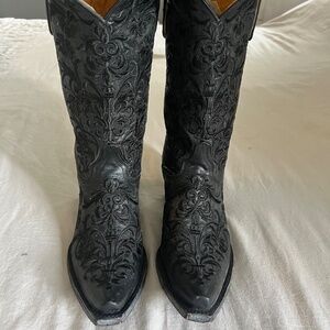 Old Gringo Black Embroidered Cowgirl Boots